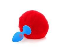 Plug anale Artiglio Coda in silicone Plug anale Taglia piccola Carino Rosa Bianco Palla colorata Ano Perlina Butt Plug Giocattolo (Blue Cat Claw U)