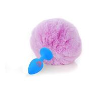 Plug anale Artiglio Coda in silicone Plug anale Taglia piccola Carino Rosa Bianco Palla colorata Ano Perlina Butt Plug Giocattolo (Blue Cat Claw O)