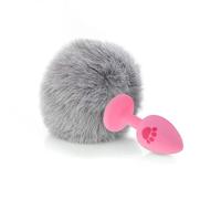 Plug anale Artiglio Coda in silicone Plug anale Taglia piccola Carino Rosa Bianco Palla colorata Ano Perlina Butt Plug Giocattolo (Pink Cat Claw J)