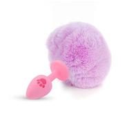 Plug anale Artiglio Coda in silicone Plug anale Taglia piccola Carino Rosa Bianco Palla colorata Ano Perlina Butt Plug Giocattolo (Pink Cat Claw B)