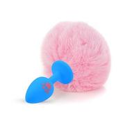 Plug anale Artiglio Coda in silicone Plug anale Taglia piccola Carino Rosa Bianco Palla colorata Ano Perlina Butt Plug Giocattolo (Blue Cat Claw Q)