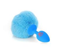 Plug anale Artiglio Coda in silicone Plug anale Taglia piccola Carino Rosa Bianco Palla colorata Ano Perlina Butt Plug Giocattolo (Blue Cat Claw P)