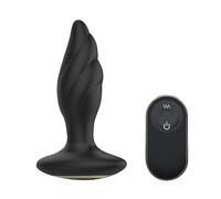 Plug anale Auns Perline di rotazione del vibratore Massaggio della prostata Donne Vibratore del vibratore Giocattoli del sesso Per Uomini Tappi di testa anali vibranti senza fili Giocattolo per adulti