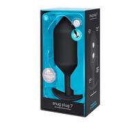 B-vibe Snug 7 Anal Plug Argento