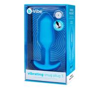 Plug Anale B-Vibe Vibrating Snug 3 Azzurro [3,7 x 13,8 x 1 cm]