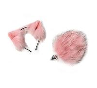 Plug anale Big Dia16cm Tail Metal Palline anali Butt Plug Role Play fascia Cosplay culo Coppia giocattolo