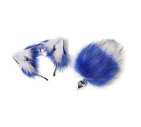 Plug anale Big Dia16cm Tail Metal Palline anali Butt Plug Role Play fascia Cosplay culo Coppia giocattolo