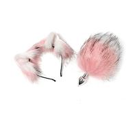 Plug anale Big Dia16cm Tail Metal Palline anali Butt Plug Role Play fascia Cosplay culo Coppia giocattolo