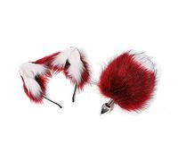 Plug anale Big Dia16cm Tail Metal Palline anali Butt Plug Role Play fascia Cosplay culo Coppia giocattolo