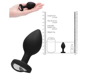 Plug anale big in silicone dildo indossabile dilatatore butt con pietra a cuore