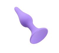 Plug anale Butt in silicone nero Plug anale Dildo Stimolazione della prostata Massaggio Giocattoli del sesso Anale gay (Viola XL)