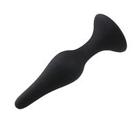 Plug anale Butt in silicone nero Plug anale Dildo Stimolazione della prostata Massaggio Giocattoli del sesso Anale gay (Nero S)