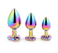 Plug anale Butt Plug Ano Giocattoli anali per donna Uomo Coppia Cuore Massaggiatore prostatico Giochi Articoli erotici per adulti