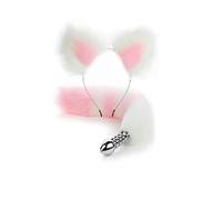 Plug anale Butt Plug filettato Coda anale Set con archetto Massaggiatore prostatico Giocattoli erotici Giochi erotici per adulti Prodotto Coppia Cosplay(7)