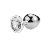 Plug anale Butt Plug in metallo Giocattoli anali Per Adulti Coppia Prodotti del sesso Donna Uomo Plug in acciaio con stimolatore anale a coda di cristallo Dilatatore Buttplug