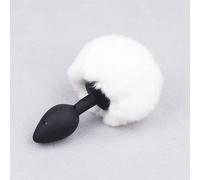 Plug anale Butt plug in silicone peluche coda di coniglio giocattoli del sesso massaggiatore prostatico gay sexy butt plug coda sesso anale plug cosplay giocattoli per adulti