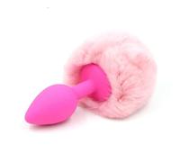 Plug anale Butt plug in silicone peluche coda di coniglio giocattoli del sesso massaggiatore prostatico gay sexy butt plug coda sesso anale plug cosplay giocattoli per adulti