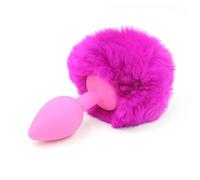 Plug anale Butt plug in silicone peluche coda di coniglio giocattoli del sesso massaggiatore prostatico gay sexy butt plug coda sesso anale plug cosplay giocattoli per adulti