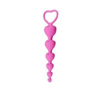 Plug anale Butt Plug Love Heart Anal Plug Sex Toys Massaggi Musturbators Stimolazione per adulti in silicone (rosa)