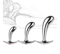 Plug anale Butt plug Metallo anale Butt Pluck Perline anali con cristallo di diamante Massaggiatore prostatico Dilatatore vaginale Masturbazione Giocattolo Colore diamante - Casuale(S)
