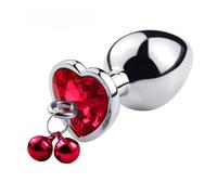 Plug anale Catena di trazione Campana Plug anale Perline anali in metallo Perline ano in cristallo Butt plug Giocattoli del sesso Per Masturbatore per donne Macchina del sesso con dildo