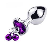 Plug anale Catena di trazione Campana Plug anale Perline anali in metallo Perline ano in cristallo Butt plug Giocattoli del sesso Per Masturbatore per donne Macchina del sesso con dildo