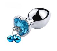 Plug anale Catena di trazione Campana Plug anale Perline anali in metallo Perline ano in cristallo Butt plug Giocattoli del sesso Per Masturbatore per donne Macchina del sesso con dildo