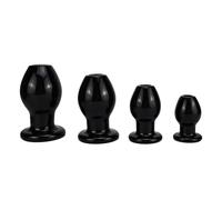Plug anale cavo con connettore, giocattolo anale butt plug, speculum anale, dilatatore vaginale, tunnel anale, divaricatore anale,giocattolo sessuale erotico per donne e uomini (Set da quattro pezzi)
