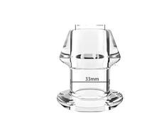 Plug anale cavo con tappo abbinato, giocattolo sessuale for clistere, dilatatore anale, plug for glutei, espansione vaginale e anale, giocattolo for adulti SM(M2)