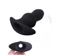 Plug Anale Cavo in Silicone Tunnel Anale Speculum Ano Espansore in Silicone Butt Plug con Grotta Maiale Espansione Anale e Vaginale Plug Cavo Masturbatore SM Giocattolo Sessuale per Uomini Donne