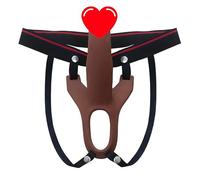Plug anale Cinturino da 6,7 pollici su dildo mutandine Plug anale in silicone Strapon Dildo Adujstable Sex Toys Per Women