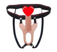 Plug anale Cinturino da 6,7 pollici su mutandine dildo realistiche Plug anale in silicone Strapon Dildo Adujstable Sex Toys