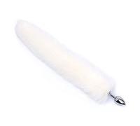 Plug anale Coda Anal Plug Sex Toys Stimolazione del punto G Butt Plug Masturbazione Prodotti per adulti Massaggi Sexy Shop(White1)
