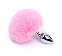 Plug anale Coda Anal Plug Sex Toys Stimolazione del punto G Butt Plug Masturbazione Prodotti per adulti Massaggio Sexy Shop (rosa)