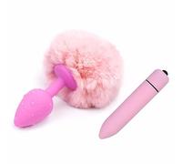 Plug anale Coda anale Proiettile Anale Butt Plug Massaggio femminile Stimolatore Vibratore Punto G Masturbazione Giocattoli del sesso Giocattoli per adulti