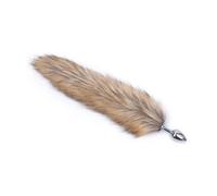 Plug anale Coda con coda di Volpe Fox in Peluche Morbida Pelosa per Giochi di Ruolo e Cosplay Butt Plug Metallo Con Coda Volpe Morbida Toy Toy ANALE PER PRIVERTISTI ED ESPERTI 39 cm