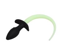 Plug anale Coda di cane Fluorescenza Anal Plug Gel di silice Butt Plug Coppia Flirtare Giochi per adulti Donne Accessori Cosplay Giocattoli del sesso Masturbatore