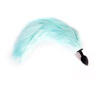 Plug anale Coda luminosa luminosa Perline anali in silicone metallico butt plug erotico gioco di partito cosplay gay Ano Giocattolo del sesso per coppia