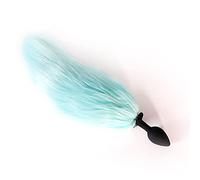 Plug anale Coda luminosa luminosa Perline anali in silicone metallico butt plug erotico gioco di partito cosplay gay Ano Giocattolo del sesso per coppia