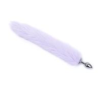 Plug anale Coda lunga plug anale giocattolo del sesso coda cosplay prodotti del sesso palla per capelli stimola petto coppia accessori per adulti (PE)