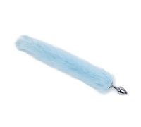 Plug anale Coda Plug anale Coda Dildo Accessorio Giocattoli sessuali Massaggiatore prostatico Butt Plug Tail Play Coppia Cosplay (azzurro)