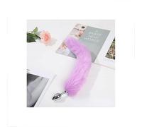Plug anale Coda Plug anale Coda Dildo Accessorio Giocattoli sessuali Massaggiatore prostatico Butt Plug Coda Gioco di ruolo Cosplay (Viola chiaro)