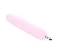 Plug anale Coda Plug anale Coda Dildo Accessorio Giocattoli sessuali Massaggiatore prostatico Butt Plug Coda Gioco di ruolo Cosplay (rosa)