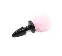 Plug anale coda rosa dildo dilatatore dello sfintere tappo Silicone medicale