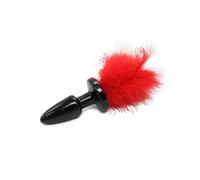 Plug anale coda rossa dildo dilatatore dello sfintere tappo Silicone Medicale