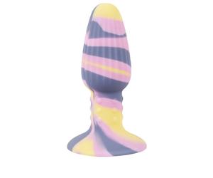 Plug anale colorato con base a ventosa "Triple Color Butt Plug" | You2