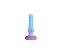 Plug anale Colorato luminoso cane lupo dildo butt plug gel di silice grande spina anale donne masturbatore erotico giocattolo del sesso anale macchina del sesso butt training plug