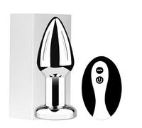 Plug anale Comtrol telecomando senza fili plug anale vibratore giocattoli del sesso Per uomo donna butt plug in metallo dildo adulti giocattoli del sesso masturbatore