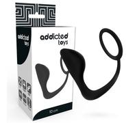 Plug Anale con Anello Fallico Addicted Toys - TPR Nero