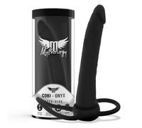 Plug Anale con Anello Fallico Mythology Cobi Onyx - Silicone 13 cm